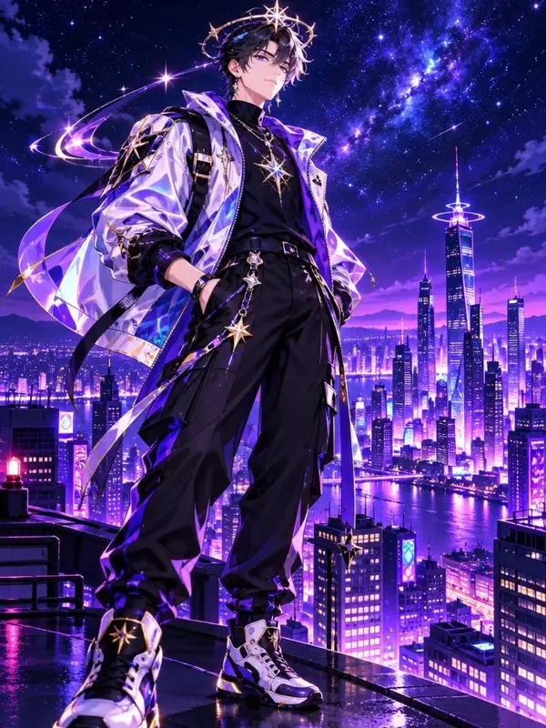 我家楼顶住着星君背景